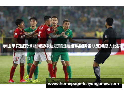 泰山申花国安谁能问鼎中超冠军投票结果揭晓各队支持度大比拼